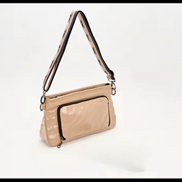 Think Royln, Bank Street XL Crossbody, Nude Patent - Picture 1 of 9